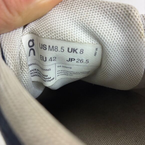 On Running Cloud 5 Blue White Men’s 8.5 Running Shoes Sneakers Lace Up - Picture 8 of 8